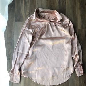 Pink long sleeve blouse